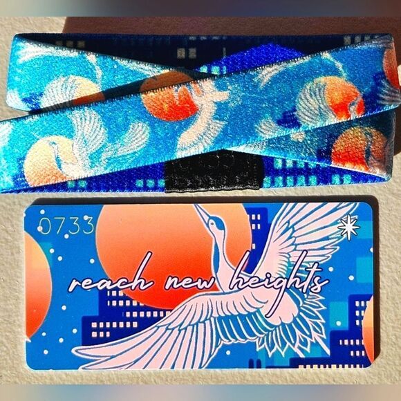 ZOX "REACH NEW HEIGHTS" #733 OF 1000 Whitestar Crane DBL collectible wristband - Picture 1 of 3